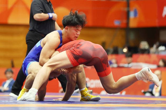 Taizou Yoshida (JPN), SEPTEMBER 30, 2026 - Wrestling : Men s Greco-Roman 87kg Final at Nagoya City Inae Sports Center during the Asian Games Aichi-Nagoya 2026 in Aichi, Japan. Noxthirdxpartyxsales  aflo_352156073 KenichiroxOganex