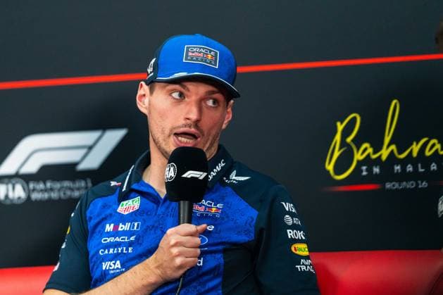 Formula 1 Gulf Air Bahrain Grand Prix in Malaysia 2026 Levi Erb OVERTAKE MAXPPP - Sepang 01 10 2026 03 VERSTAPPEN Max (nld), Oracle Red Bull Racing, portrait press conference, PK, Pressekonferenz at the Formula 1 Gulf Air Bahrain Grand Prix 2026 in Malaysia, the 15th round of the 2026 FIA Formula 1 World Championship, WM, Weltmeisterschaft at the Sepang International circuit, from 1 to 4 October 2026 Sepang Sepang International Circuit Malaysia  Copyright: xOVERTAKE MAXPPPxLevixErbx OVT202610017842 OVT202610017842