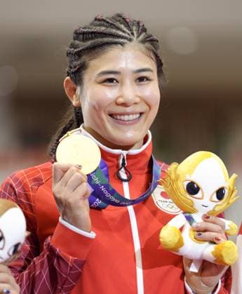 Aichi-Nagoya Asian Games: Wrestling Japan s Nonoka Ozaki celebrates after winning the Aichi-Nagoya Asian Games women s wrestling 62-kilogram gold at Nagoya City Inae Sports Center in Nagoya, central Japan, on Oct. 1, 2026. A14AA0005629675P