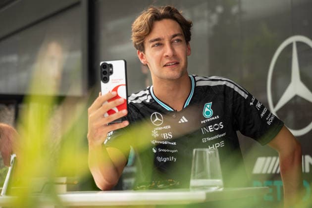 George Russell (GBR) - Mercedes-AMG PETRONAS F1 Team during the Media Day of Formula 1 Gulf Air Bahrain Grand Prix in Malaysia 2026 at Sepang International Circuit in Sepang, Malaysia. Round 16 of 23 of the 2026 FIA Formula One World Championship, WM, Weltmeisterschaft held October 2-4, 2026. The race was relocated from Bahrain to Malaysia and held at Sepang International Circuit. Formula 1 Gulf Air Bahrain Grand Prix in Malaysia 2026 - Round 16 of 23 - Sepang International Circuit, Sepang, Malaysia F1-2026-R04-BHR
