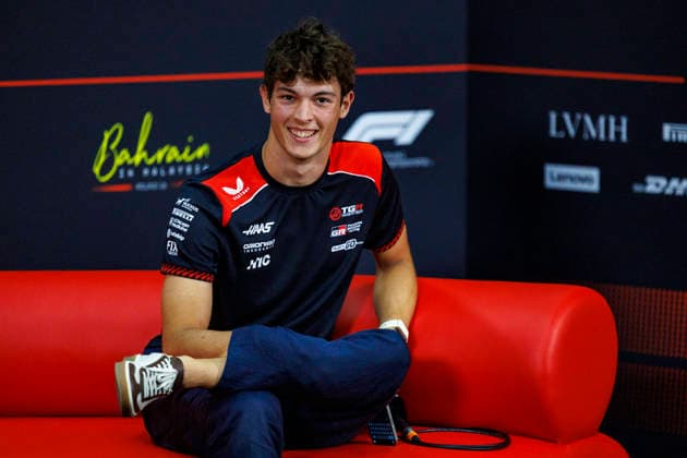 1st October 2026; Sepang IC, Kuala Lumpur, Malaysia; Formula 1, Bahrain Grand Prix, Arrival Day; Oliver Bearman (87) of Great Britain and TGR Haas F1 Team during the press conference, PK, Pressekonferenz at the Bahrain Grand Prix StephenxBlackberry