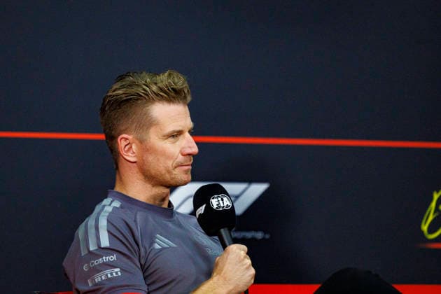 1st October 2026; Sepang IC, Kuala Lumpur, Malaysia; Formula 1, Bahrain Grand Prix, Arrival Day; Nico Hulkenberg (27) of Germany and Audi Revolut F1 Team during the press conference, PK, Pressekonferenz at the Bahrain Grand Prix StephenxBlackberry