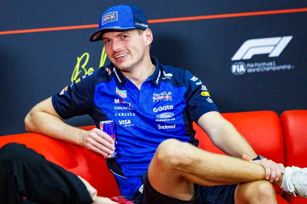 1st October 2026; Sepang IC, Kuala Lumpur, Malaysia; Formula 1, Bahrain Grand Prix, Arrival Day; Max Verstappen (3) of Netherlands and Oracle Red Bull Racing during the press conference, PK, Pressekonferenz at the Bahrain Grand Prix StephenxBlackberry