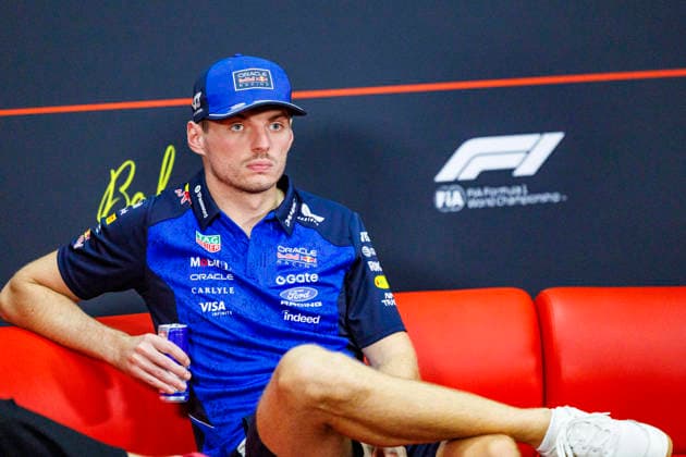 1st October 2026; Sepang IC, Kuala Lumpur, Malaysia; Formula 1, Bahrain Grand Prix, Arrival Day; Max Verstappen (3) of Netherlands and Oracle Red Bull Racing during the press conference, PK, Pressekonferenz at the Bahrain Grand Prix StephenxBlackberry