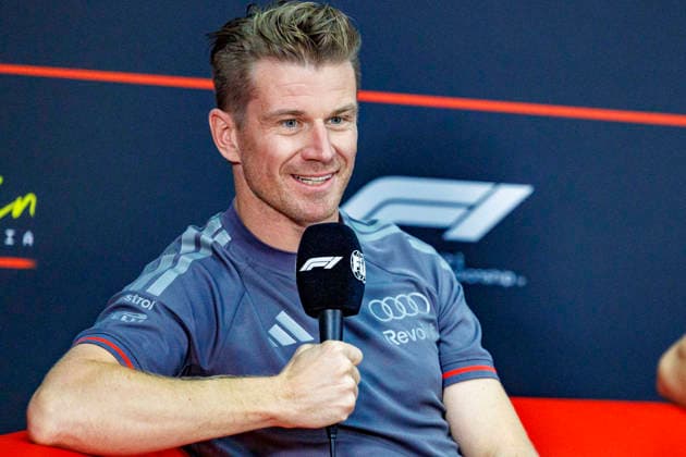1st October 2026; Sepang IC, Kuala Lumpur, Malaysia; Formula 1, Bahrain Grand Prix, Arrival Day; Nico Hulkenberg (27) of Germany and Audi Revolut F1 Team during the press conference, PK, Pressekonferenz at the Bahrain Grand Prix StephenxBlackberry