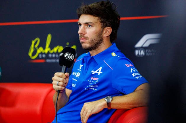 1st October 2026; Sepang IC, Kuala Lumpur, Malaysia; Formula 1, Bahrain Grand Prix, Arrival Day; Pierre Gasly (10) of France and BWT Alpine Formula One Team during the press conference, PK, Pressekonferenz at the Bahrain Grand Prix StephenxBlackberry