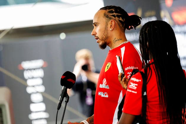 1st October 2026; Sepang IC, Kuala Lumpur, Malaysia; Formula 1, Bahrain Grand Prix, Arrival Day; Lewis Hamilton (44) of Great Britain and Scuderia Ferrari HP at the Bahrain Grand Prix StephenxBlackberry