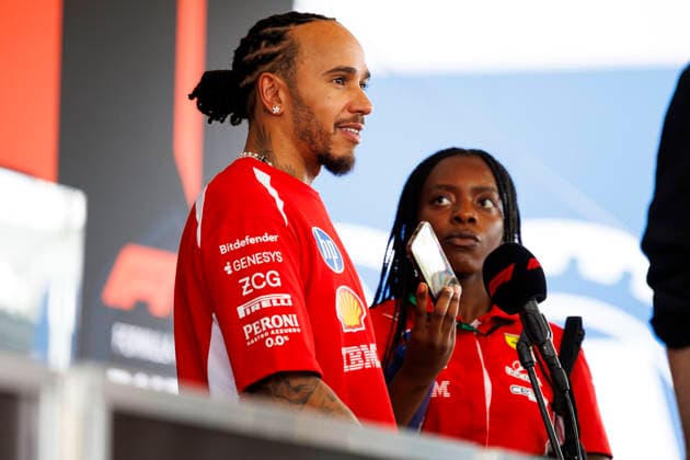 1st October 2026; Sepang IC, Kuala Lumpur, Malaysia; Formula 1, Bahrain Grand Prix, Arrival Day; Lewis Hamilton (44) of Great Britain and Scuderia Ferrari HP at the Bahrain Grand Prix StephenxBlackberry