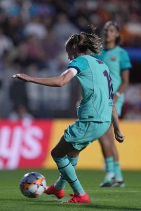 Barcellona s Caroline Graham Hansen gol during the Uefa Women™s Champions League soccer match between Roma and Barcellona at the Rome s Tre Fontane stadium, Italy - Wednesday September 30, 2026 - Soccer ( Photo by Alfredo Falcone LaPresse ) Copyright: xAlfredoxFalcone LaPressex