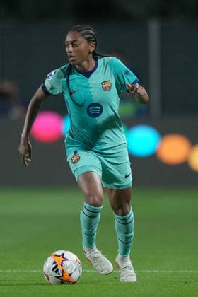 Barcellona s Kerolin during the Uefa Women™s Champions League soccer match between Roma and Barcellona at the Rome s Tre Fontane stadium, Italy - Wednesday September 30, 2026 - Soccer ( Photo by Alfredo Falcone LaPresse )  Copyright: xAlfredoxFalcone LaPressex