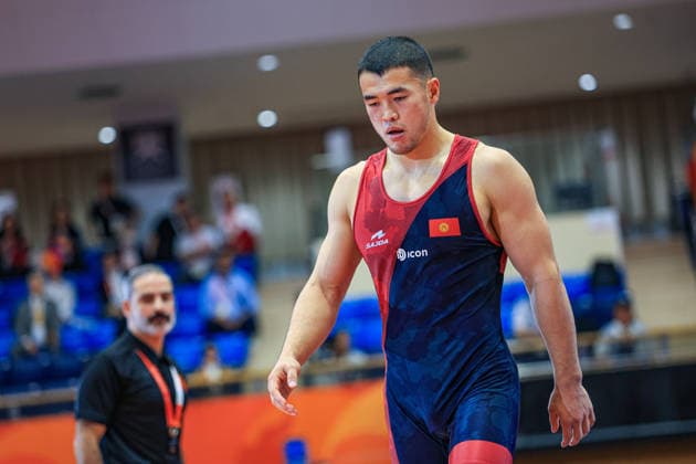 Asian Games, 77 kg Greco-Roman: Akzhol Makhmudov (Kyrgyzstan) Copyright: xAmirrezaxAliasgarix