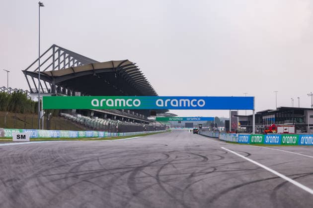 KUALA LUMPUR, MALAYSIA - OCTOBER 01: View of track and a stand during previews ahead of the FIA Formula 1 Grand Prix of Bahrain in Malaysia at the Sepang Circuit on October 01, 2026 in Kuala Lumpur, Malaysia. (Photo by Qian Jun SPP-Paddocker) Copyright: xQianxJun SPP-Paddockerx Sportspressphoto_SPR243314