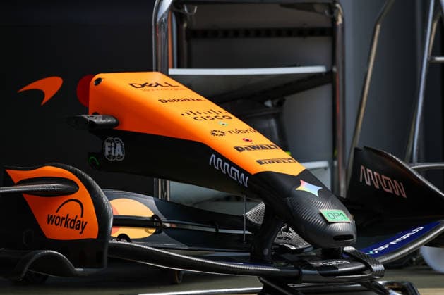 KUALA LUMPUR, MALAYSIA - OCTOBER 01: Detail of McLaren Mastercard Formula 1 Team MCL40 in the Paddock during previews ahead of the FIA Formula 1 Grand Prix of Bahrain in Malaysia at the Sepang Circuit on October 01, 2026 in Kuala Lumpur, Malaysia. (Photo by Qian Jun SPP-Paddocker) Copyright: xQianxJun SPP-Paddockerx Sportspressphoto_SPR243329