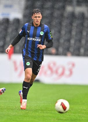 October 1, 2026 Soccer Season 2026–2027 Exhibition Match Friendly Match Preseason Match VfB Stuttgart vs. SpVgg Greuther Fürth Kleeblatt Sports Photo by Zink xwoxzix; regulations prohibit any use of photographs as image sequences and or quasi-video; for editorial use only. Lukas Reich 2, SpVgg Greuther Fürth, cropped single image