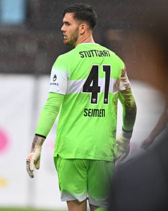 October 1, 2026 Soccer Season 2026–2027 Exhibition Match Friendly Match Preseason Match VfB Stuttgart vs. SpVgg Greuther Fürth Kleeblatt Sports Photo by Zink xwoxzix. Regulations prohibit any use of photographs as image sequences and or quasi-video; for editorial use only. Dennis Seimen 41, VfB Stuttgart