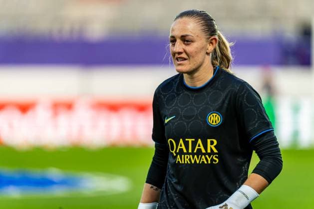 SOCCER - WCL, A.Wien vs Inter VIENNA,AUSTRIA,01.OCT.26 - SOCCER - UEFA Women s Champions League, FK Austria Wien vs FC Internationale Milano. Image shows Camilla Forcinella (Inter) during warm-up.  GEPAxpictures xKevinxHackner