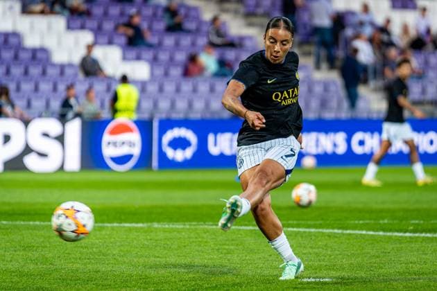 SOCCER - WCL, A.Wien vs Inter VIENNA,AUSTRIA,01.OCT.26 - SOCCER - UEFA Women s Champions League, FK Austria Wien vs FC Internationale Milano. Image shows Haley Bugeja (Inter) during warm-up.  GEPAxpictures xKevinxHackner