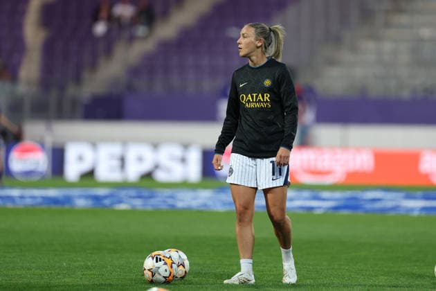 FK Austria Wien v FC Internazionale Milano - UEFA Women s Champions League 26 27 MD2 Clarisse Le Bihan of FC Internazionale Milano warms up before the UEFA Women s Champions League Matchday 2 match between FK Austria Wien and FC Internazionale Milano at Franz-Horr-Stadion on October 1, 2026 in Vienna, Austria. Vienna Franz-Horr-Stadion Austria Copyright: xYigitxOerme PSxImagesxYigitxOerme PSxImagesx
