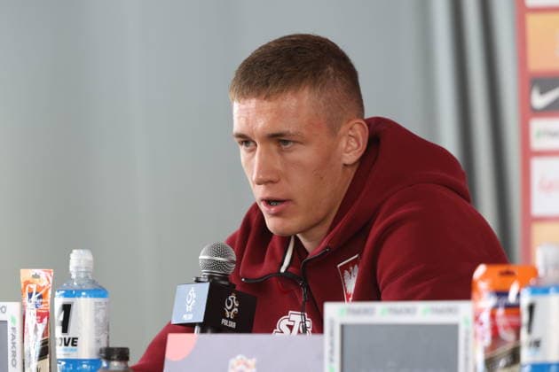Kepa kolo Sochocina 01.10.2026 Konferencja prasowa reprezentacji Polski - - - Polish football national team, Nationalteam press conference, PK, Pressekonferenz in Kepa near Sochocin Wiktor Nowak Fot. Marcin Solarz FotoPyk NEWSPIX.PL --- newspix.pl POLAND OUT!