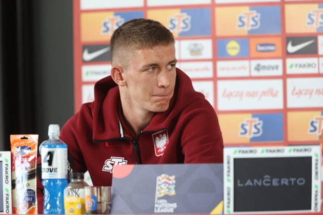 Kepa kolo Sochocina 01.10.2026 Konferencja prasowa reprezentacji Polski - - - Polish football national team, Nationalteam press conference, PK, Pressekonferenz in Kepa near Sochocin Wiktor Nowak Fot. Marcin Solarz FotoPyk NEWSPIX.PL --- newspix.pl POLAND OUT!