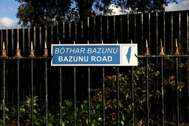 UEFA Nations League Group Stage, Aviva Stadium, Dublin 1 10 2026 Republic of Ireland vs Austria A view of a sign reading ˜Bazunu Road™ ahead of the game A view of a sign reading ˜Bazunu Road™ ahead of the game 1 10 2026  Copyright: xx RDR_7718