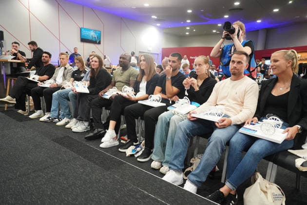 Award Ceremony for the Torjägerkanone für Alle (Top Scorer Award for Everyone) presented by Kicker and the DFB, featuring Alexandra Popp and Philipp Lahm; Munich, October 1, 2026; Germany vs. Serbia, UEFA Nations League, Matchday 3, Allianz Arena