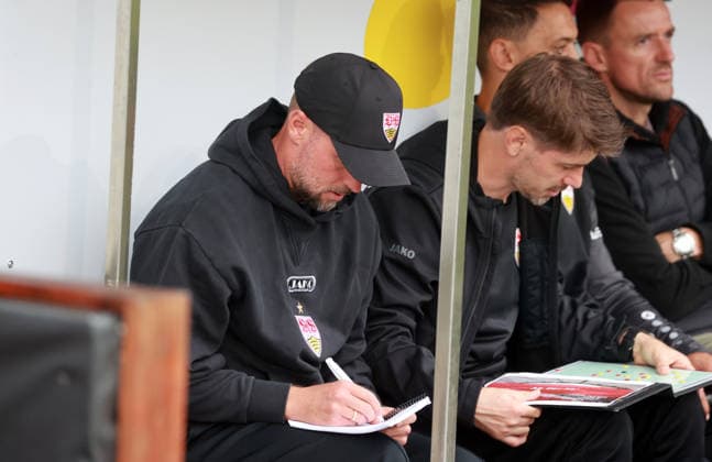 October 1, 2026 VfB Stuttgart vs. SpVgg Greuther Fürth Germany, Großaspach, October 1, 2026, Soccer, Bundesliga, 2026–2027 season, Friendly match, VfB Stuttgart vs. SpVgg Greuther Fürth, Sebastian Hoeneß, Head Coach of VfB Stuttgart
