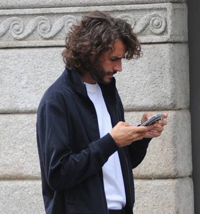 RECORD DATE NOT STATED IPA89184285 - Milan—photo by Mimmo Carriero—Olympic champion Gianmarco Tamberi arrives in the city center and enters the prestigious Omega boutique to buy an extremely expensive watch  Copyright: xx xx 0868338373st