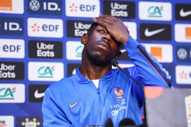 October 1, 2026, Saint-Denis, Ile-De-France, France: OUSMANE DEMBELE of France reacts during the press conference, PK, Pressekonferenz a day ahead of the UEFA Nations League 2026 27 groupe stage matchday 3 of 6 between FRANCE and ITALY at the Stade de France in Saint-Denis, France. Saint-Denis France - ZUMAc179 20261001_zep_c179_004 Copyright: xMickaelxChavetx