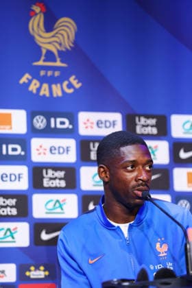 October 1, 2026, Saint-Denis, Ile-De-France, France: OUSMANE DEMBELE of France during the press conference, PK, Pressekonferenz a day ahead of the UEFA Nations League 2026 27 groupe stage matchday 3 of 6 between FRANCE and ITALY at the Stade de France in Saint-Denis, France. Saint-Denis France - ZUMAc179 20261001_zep_c179_007 Copyright: xMickaelxChavetx
