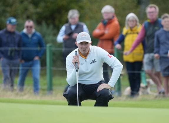 Matt Fitzpatrick on the 8th green Alfred Dunhill Links Championship, Round 1, Carnoustie Golf Links, Tayside, UK, Scotland - 01 Oct 2026 Scotland United Kingdom  Copyright: xStuartxWallace Shutterstockx 17180148f