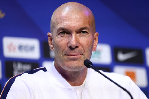 October 1, 2026, Saint-Denis, Ile-De-France, France: Head coach ZINEDINE ZIDANE of France during the press conference, PK, Pressekonferenz a day ahead of the UEFA Nations League 2026 27 groupe stage matchday 3 of 6 between FRANCE and ITALY at the Stade de France in Saint-Denis, France. Saint-Denis France - ZUMAc179 20261001_zep_c179_016 Copyright: xMickaelxChavetx