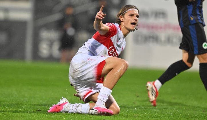October 1, 2026 Soccer Season 2026–2027 Exhibition Match Friendly Match Preseason Match VfB Stuttgart vs. SpVgg Greuther Fürth Kleeblatt Sports Photo by Zink xwoxzix; regulations prohibit any use of photographs as image sequences and or quasi-video; for editorial use only Goal celebrationCelebration, Joy After a Goal, Goal, Goal Shot for the 4–0 by Tim van der Leij 34, VfB Stuttgart