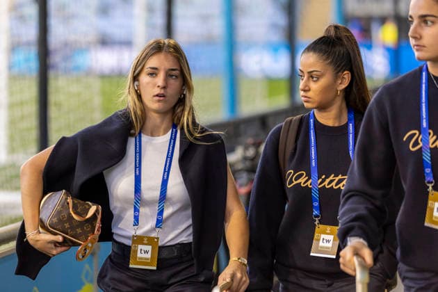 RECORD DATE NOT STATED 1st October 2026; Joie Stadium, Manchester, England; UEFA Womens Champions League Football, Manchester City versus Real Madrid; Irune Dorado of Real Madrid Femenino arrives at the stadium TimxWilliams