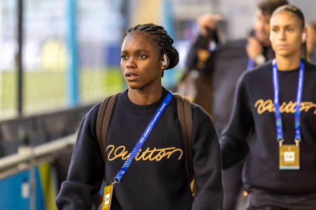 RECORD DATE NOT STATED 1st October 2026; Joie Stadium, Manchester, England; UEFA Womens Champions League Football, Manchester City versus Real Madrid; Linda Caicedo of Real Madrid Femenino arrives at the stadium TimxWilliams