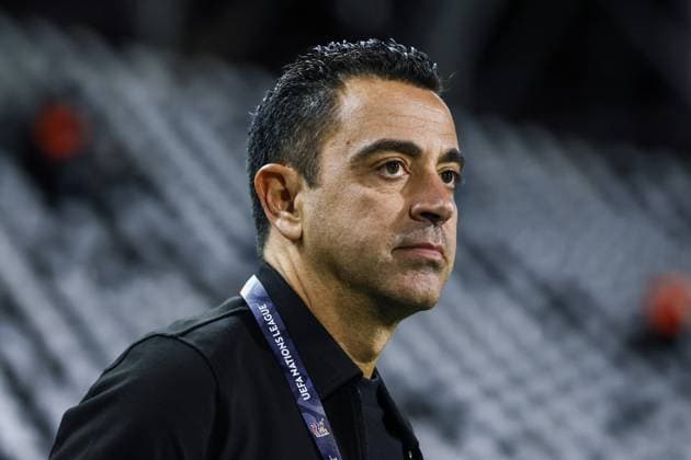 THESSALONIKI - Netherlands coach Xavi Hernandez during the UEFA Nations League match between Greece and the Netherlands at Toumba Stadium on October 1, 2026, in Greece. KOEN VAN WEEL ANP xVIxANPxSportx xxANPxIVx 571081003 originalFilename: 571081003