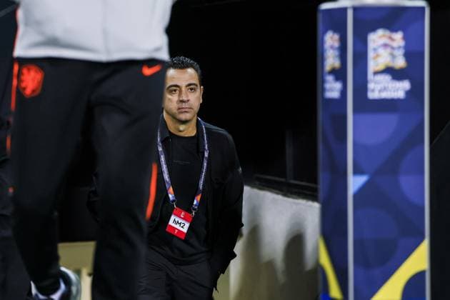 THESSALONIKI - Netherlands coach Xavi Hernandez during the UEFA Nations League match between Greece and the Netherlands at Toumba Stadium on October 1, 2026, in Greece. KOEN VAN WEEL ANP xVIxANPxSportx xxANPxIVx 571081149 originalFilename: 571081149