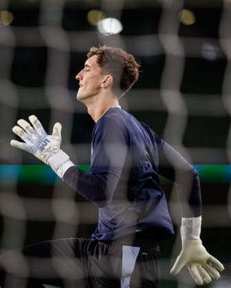 SOCCER - NL, IRL vs AUT DUBLIN,IRELAND,01.OCT.26 - SOCCER - UEFA Nations League, OEFB international match, Länderspiel, Nationalmannschaft Ireland vs Austria. Image shows Florian Wiegele (AUT) during warm-up.  GEPAxpictures xArminxRauthner