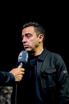 THESSALONIKI Netherlands head coach Xavi Hernandez during the UEFA Nations League match between Greece and the Netherlands at Toumba Stadium on October 1, 2026, in Thessaloniki, Greece. Photo by DeFodi Images