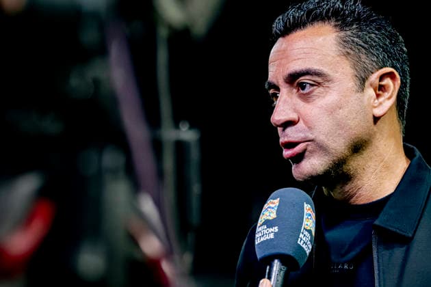 THESSALONIKI Netherlands national team coach Xavi Hernandez during the UEFA Nations League match between Greece and the Netherlands at Toumba Stadium on October 1, 2026, in Thessaloniki, Greece. Photo by DeFodi Images