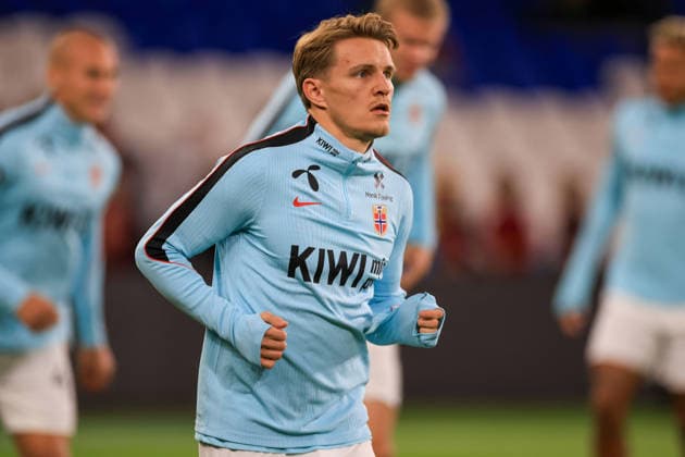 Wales v Denmark UEFA Nations League Martin Odegaard Of Norway during the UEFA Nations League Group D match at the Cardiff City Stadium, Cardiff 01 10 2026 UK Newspapers OUT Copyright: xGeraintxNicholasx FIL-24019-0013