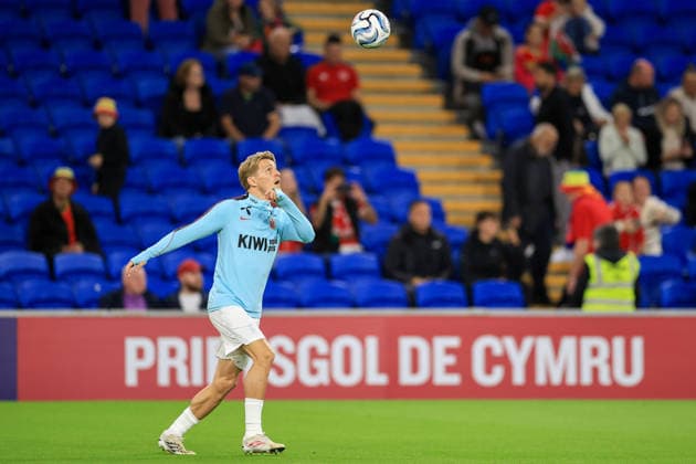 Wales v Denmark UEFA Nations League Martin Odegaard Of Norway during the UEFA Nations League Group D match at the Cardiff City Stadium, Cardiff 01 10 2026 UK Newspapers OUT Copyright: xGeraintxNicholasx FIL-24019-0016