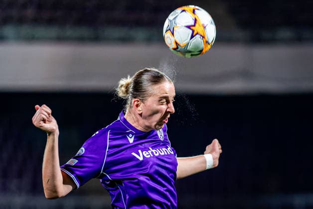 SOCCER - WCL, A.Wien vs Inter VIENNA,AUSTRIA,01.OCT.26 - SOCCER - UEFA Women s Champions League, FK Austria Wien vs FC Internationale Milano. Image shows Katharina Schiechtl (A.Wien). GEPAxpictures xKevinxHackner