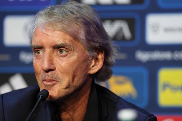 2026 27 UEFA Nations League football match between France and Italy Roberto Mancini Head Coach of Italy during the 2026 27 UEFA Nations League football match between France and Italy on October 2, 2026, at the Stade de France in Paris. PARIGI Stadio De France Parigi Francia Copyright: xFABIOxSASSOxFabioxSassox 7V8A8575