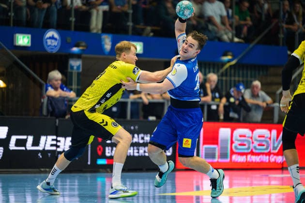 Felix Aellen (ThSV Eisenach), 22; Linus Schmid (TVB Stuttgart), 19 (GER); ThSV Eisenach vs. TVB Stuttgart, 1st Opel Handball Bundesliga, Handball, Matchday 7, 2026–2027 Season, 7:00 p.m., October 1, 2026 GER, ThSV Eisenach vs. TVB Stuttgart, 1st Opel Handball Bundesliga, Handball, Matchday 7, 2026–2027 season, 7:00 p.m., October 1, 2026 Eisenach Copyright: xMartinxHerbstx