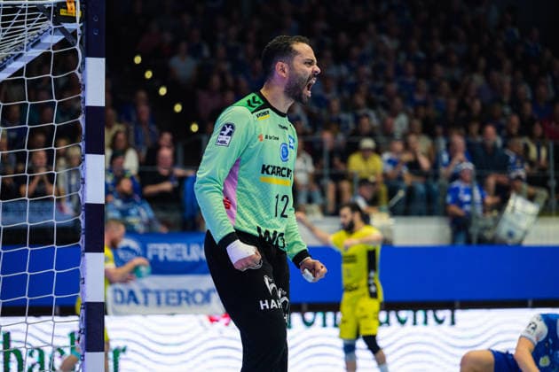 Mohamed Essam Moustafa El Tayar, TVB Stuttgart, 12 GER, ThSV Eisenach vs. TVB Stuttgart, 1 Opel Handball Bundesliga, Handball, Matchday 7, 2026–2027 Season, 7:00 p.m., October 1, 2026 GER, ThSV Eisenach vs. TVB Stuttgart, 1st Opel Handball Bundesliga, Handball, Matchday 7, 2026–2027 season, 7:00 p.m., October 1, 2026 Eisenach Copyright: xMartinxHerbstx
