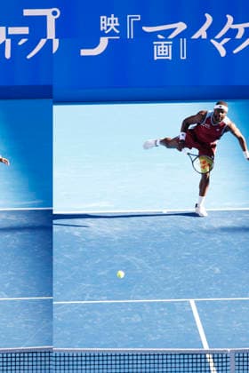 October 1, 2026, Tokyo, Japan: Frances Tiafoe (USA) serves against Kei Nishikori (Japan) during their Round of 32 match at the Kinoshita Group Japan Open Tennis Championships at Ariake Colosseum in Tokyo. The tournament runs from September 29 to October 6. Tiafoe won 6-4, 6-4. Tennis 2026: Frances Tiafoe Battles Kei Nishikori In Japan Open - ZUMAm191 20261001_aap_m191_034 Copyright: xRodrigoxReyesxMarinx