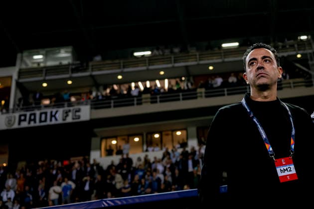 THESSALONIKI Netherlands head coach Xavi Hernandez during the UEFA Nations League match between Greece and the Netherlands at Toumba Stadium on October 1, 2026, in Thessaloniki, Greece. Photo by DeFodi Images