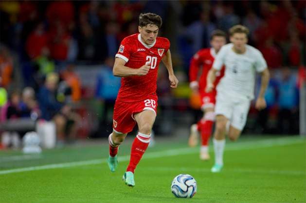 RECORD DATE NOT STATED Football - UEFA Nations League - Group A4 - Wales v Norway CARDIFF, WALES - Thursday, October 1, 2026: Wales Daniel James during the UEFA Nations League Group A4 Matchday 3 match between Wales and Norway at the Cardiff City Stadium. (Photo by David Rawcliffe Propaganda) CARDIFF Cardiff City Stadium CARDIFF WALES Copyright: xDavidxRawcliffex 2026-10-01-Wales_v_Norway-014