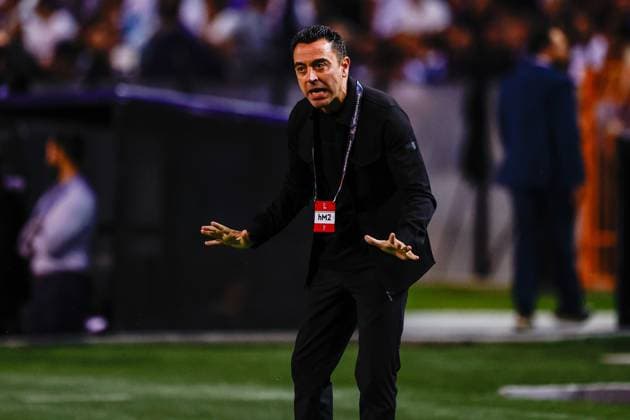 THESSALONIKI , 01-10-2026 , Toumba Stadium , season 2026 2027 , UEFA Nations League football , match between Greece and The Netherlands. picture shows Netherlands trainer coach Xavi Hernandez Greece - Netherlands  x207787305x Copyright: